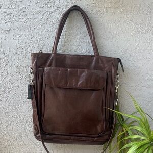 Latico “Lizzie” Leather Tote / Shoulder Brown  Bag
